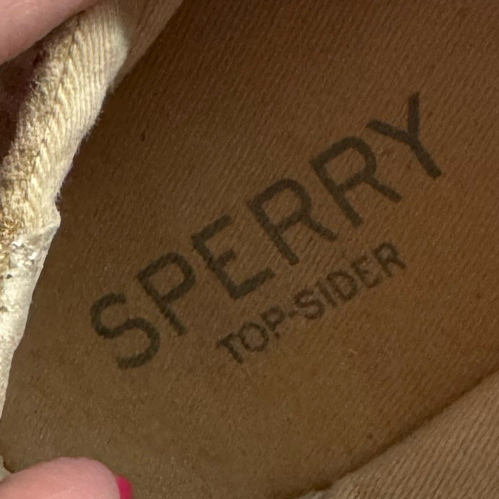 Speedy Top-Sider Python And Gold Leaf Espadrilles… - image 5